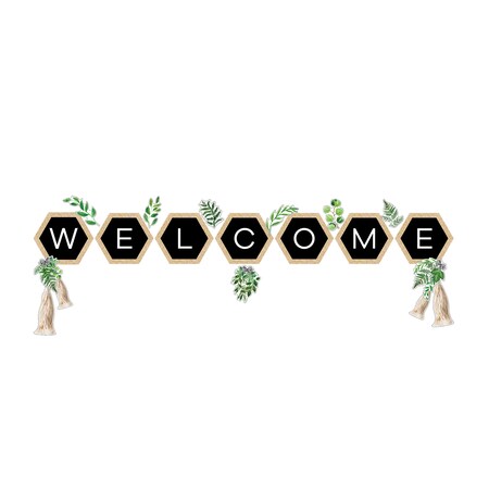 Schoolgirl Style Simply Boho Welcome Bulletin Board Set 110504